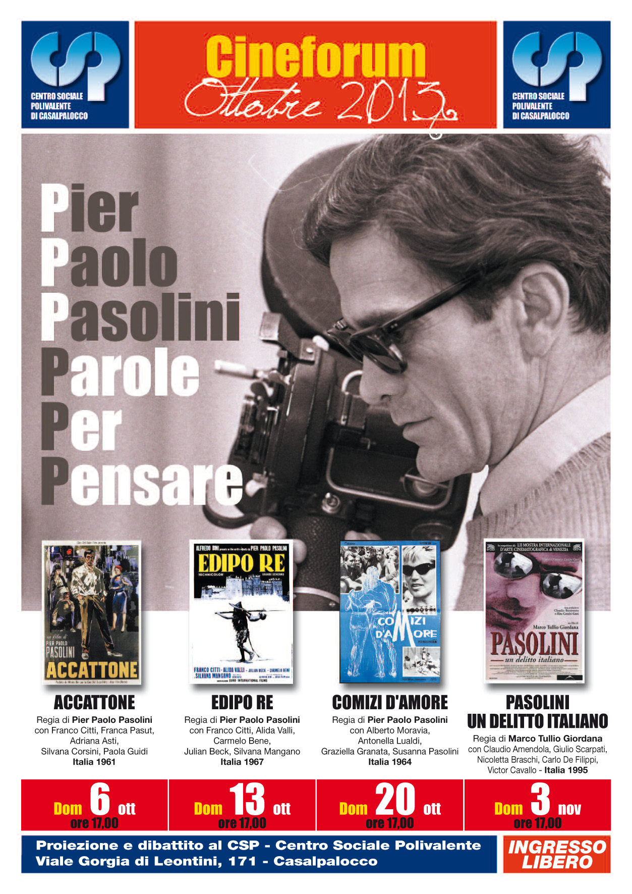 Cineforum Pasolini
